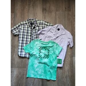 BOYS BUNDLE TOPS T-Shirts and Button-Down Size 6-7 GAP HURLEY ST PATRICKS DAY